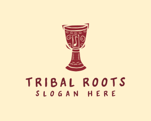 Djembe Tribal Note logo design