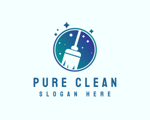 Janitor Cleaning Mop logo design