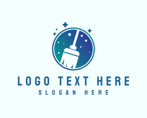 Cleaning - Janitor Cleaning Mop logo design