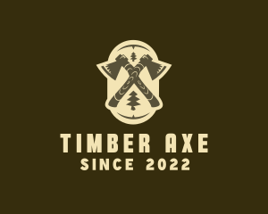 Axe Forest Lumber logo design