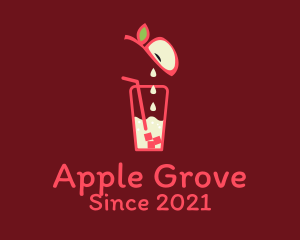 Apple Juice Drink  logo design