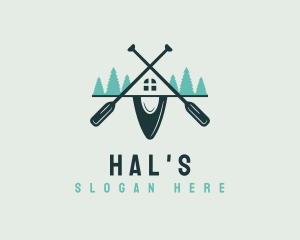 Water Sports - Paddle Boat House logo design