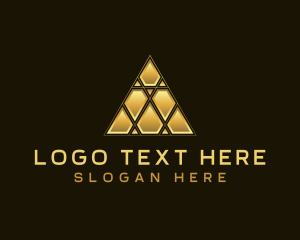Company - Pyramid Triangle Premium logo design