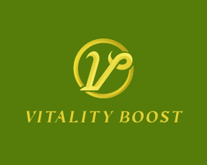 Vitality - Elegant Retro Circle logo design