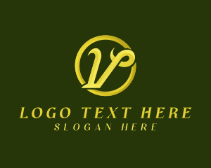Letter V - Elegant Jewelry Letter V logo design