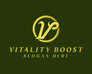 Vitality - Elegant Jewelry Letter V logo design