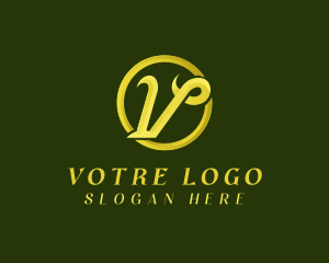 Bistro - Elegant Jewelry Letter V logo design