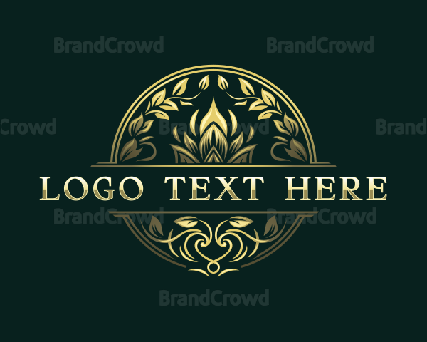 Elegant Wreath Crest Logo