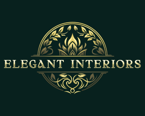 Elegant Wreath Crest logo design