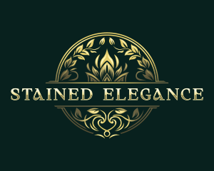 Elegant Wreath Crest logo design