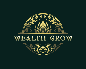 Elegant Wreath Crest logo design