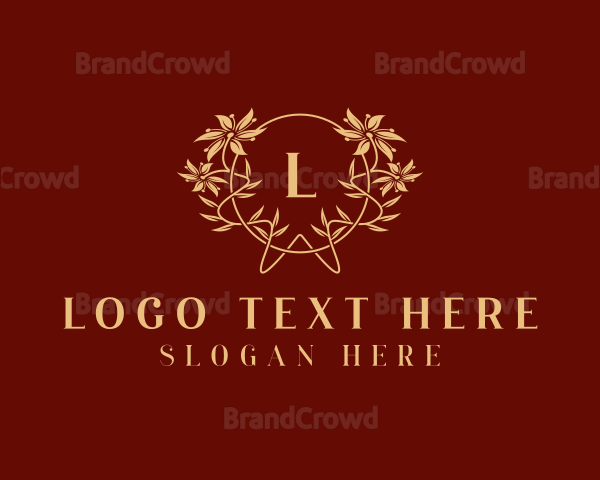 Flower Wreath Blossom Logo