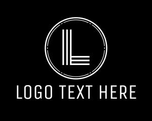 Limousine - White Letter Coin logo design