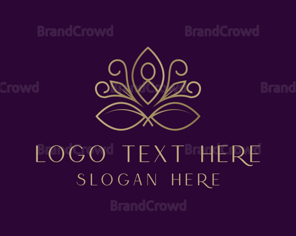 Lotus Yoga Spa Logo  BrandCrowd Logo Maker