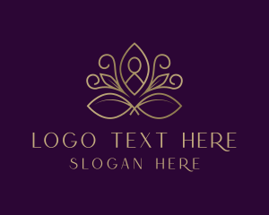 Pilates - Lotus Yoga Spa logo design