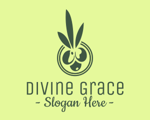 Olive Leaves - Green Olive Fruit logo design