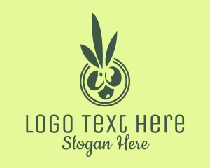 Green Olive Fruit Logo