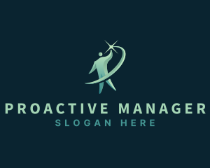 Manager - Person Leader Success logo design