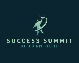 Person Leader Success logo design