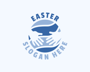Blue Global Hands Charity Logo