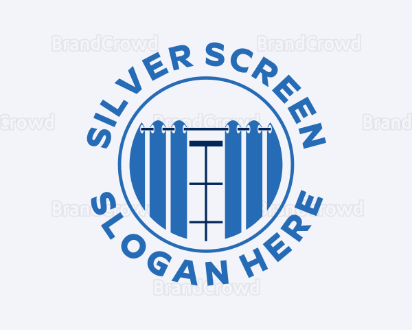 Curtain Drapery Window Logo