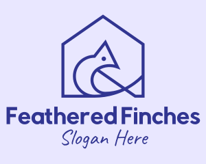 Purple Bird House  logo design