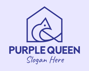 Purple Bird House  logo design