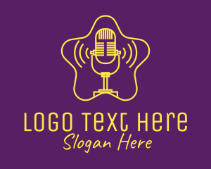 Digital Podcast - Celebrity Star Podcast logo design