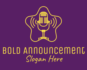Announcement - Celebrity Star Podcast logo design