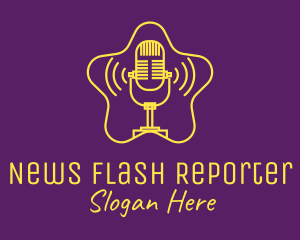 Reporter - Celebrity Star Podcast logo design