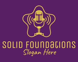 Streamer - Celebrity Star Podcast logo design