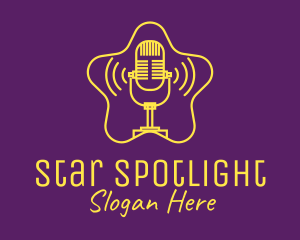 Celebrity Star Podcast logo design