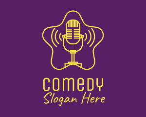 Celebrity Star Podcast logo design