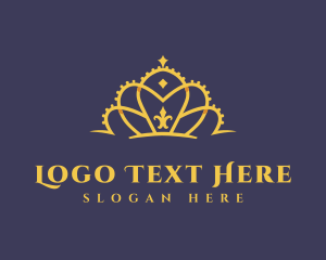 Pageant - Deluxe Gold Tiara logo design