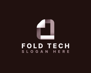 Fold - Creative Origami Letter O logo design