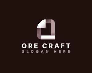 Creative Origami Letter O logo design