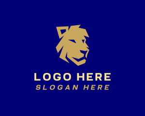 Beast - Lion Head Wildlife logo design