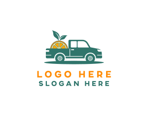 Orchard - Orange Fruit Truck logo design