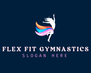 Dance Gymnast Wellness logo design