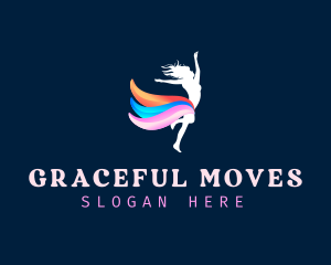 Dance Gymnast Wellness logo design