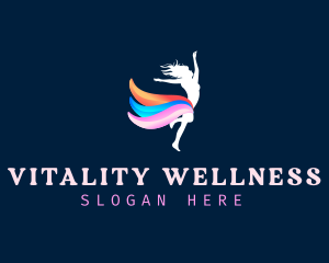 Dance Gymnast Wellness logo design