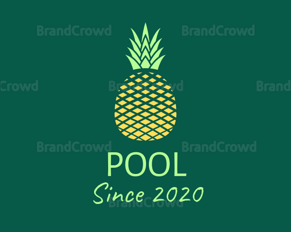 Simple Geometric Pineapple Logo