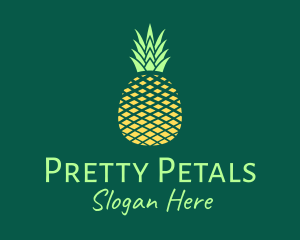 Simple Geometric Pineapple Logo