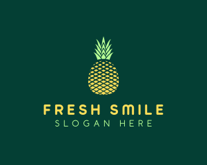 Fruit Geometric Pineapple logo design