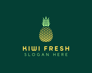 Fruit Geometric Pineapple logo design