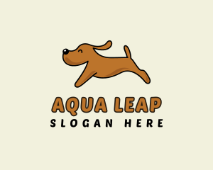 Running Cute Dog logo design