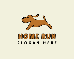 Running Cute Dog logo design