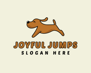 Running Cute Dog logo design