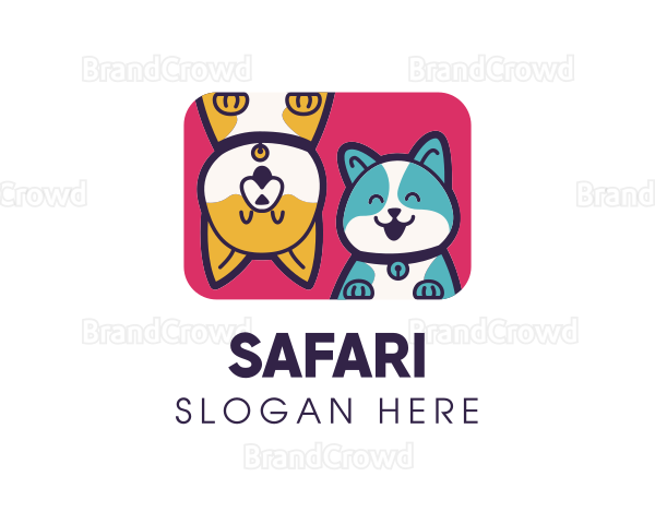 Dog Cat Grooming Logo