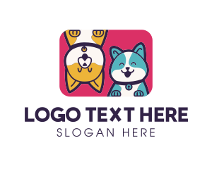 Dog Cat Grooming Logo